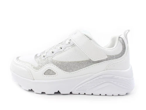 Skechers white/silver sneaker